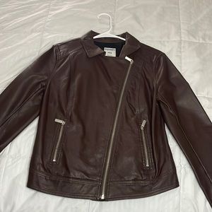 Brown Old Navy Leather Jacket